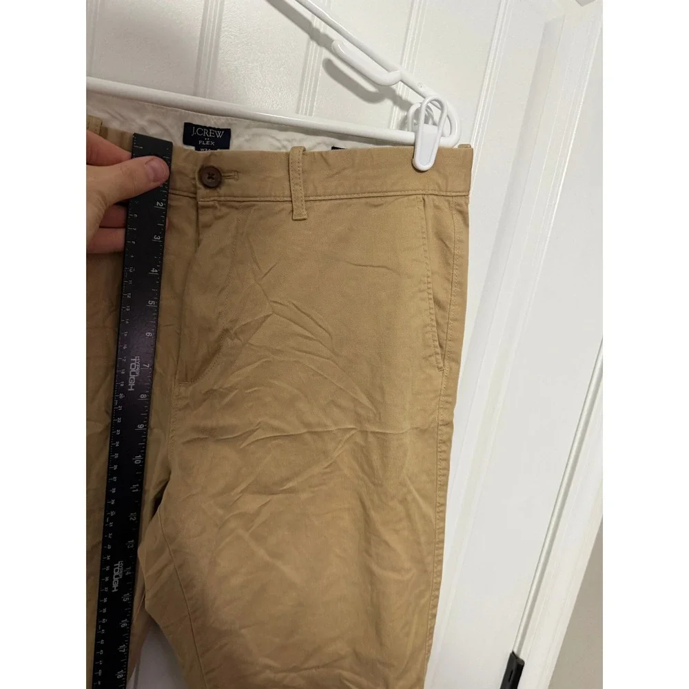 J.Crew Pants Mens 34x32 Flex Straight Khaki Chino Stretch Cotton EUC